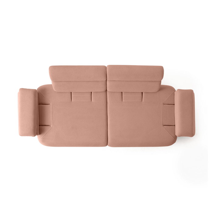 Atelier Del Sofa Bonjo Walnut - Powder Sofá de 3 Plazas
